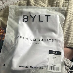 BRAND NEW BYLT LUX TANK SIZE LARGE WHITE
